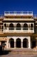 India: An attractive building within the City Palace, Jaipur, Rajasthan